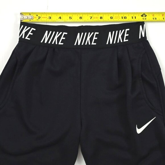 NIKE Dri-Fit Studio Girls Black Training Joggers Elastic Waist Pockets Size M - Picture 10 of 13